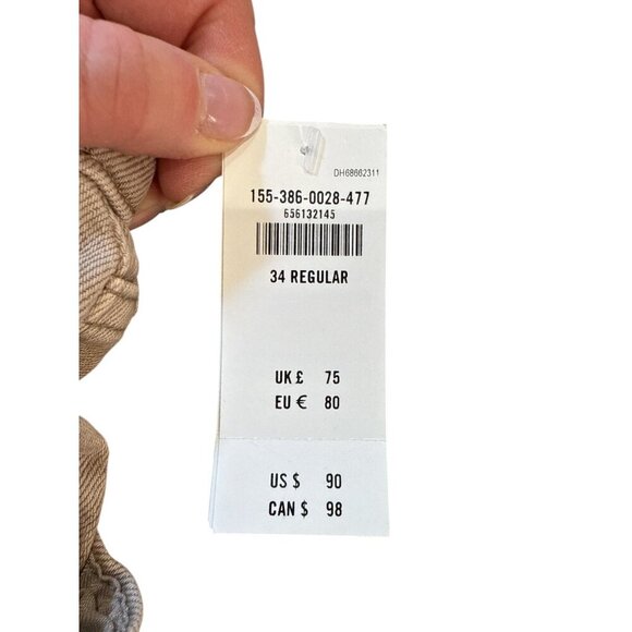 Abercrombie & Fitch 90's Straight Ultra High Rise  Curve Love 34/18R  Jeans NWT - Picture 5 of 7